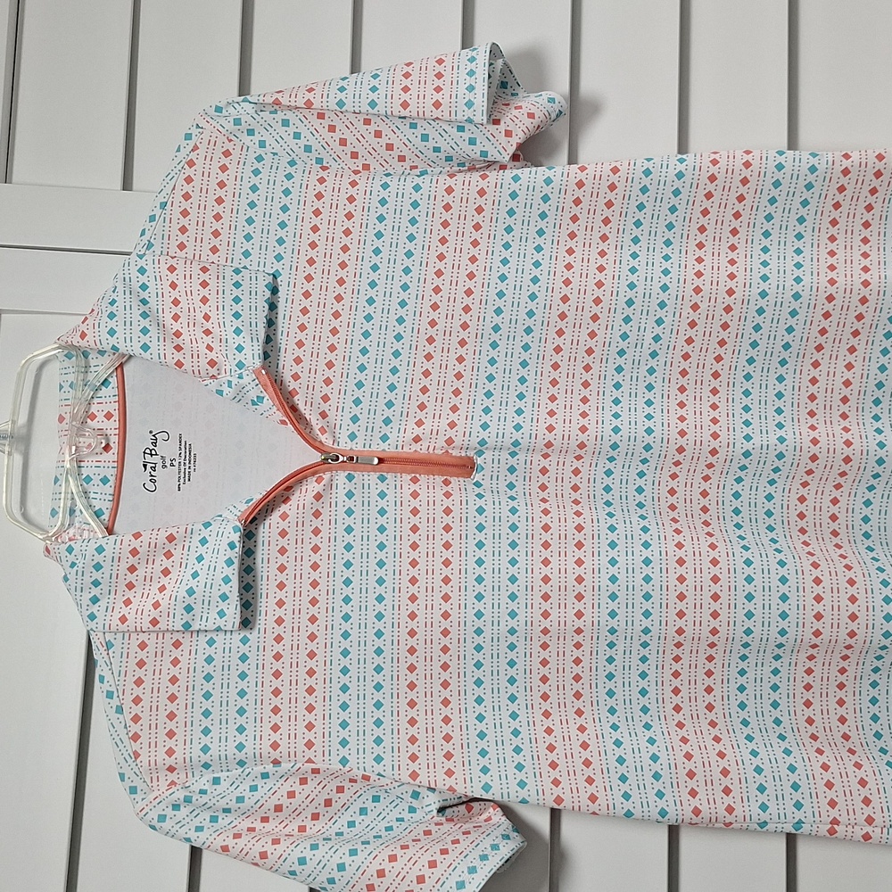 Cute Coral Bay golf top size PS